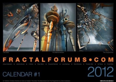 Fractalforums.com 2012 Calendar (Cover art by Johan Anderssen)