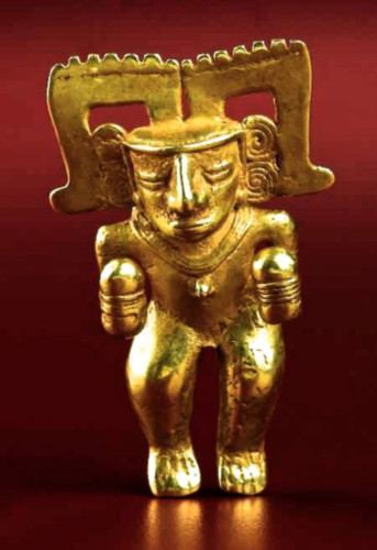 mayan gold figurine 250ad